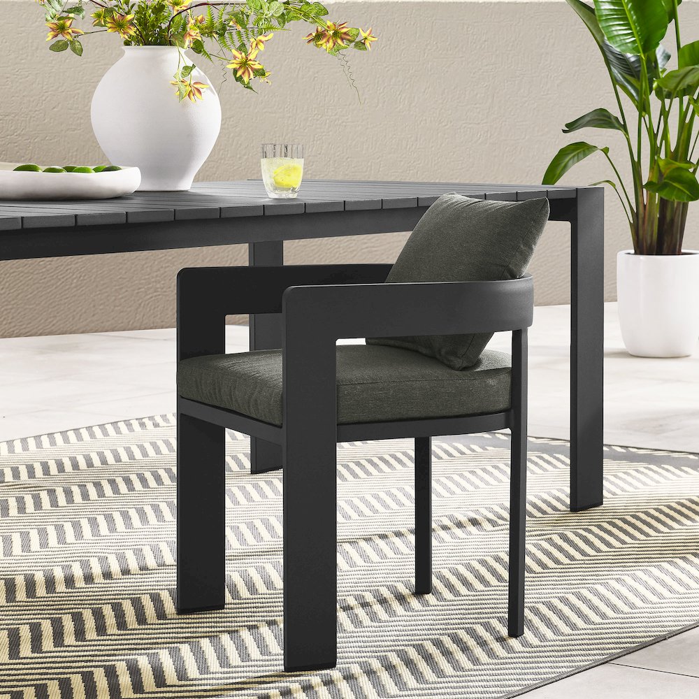 Tahoe Outdoor Patio Aluminum Dining Chair. Picture 8
