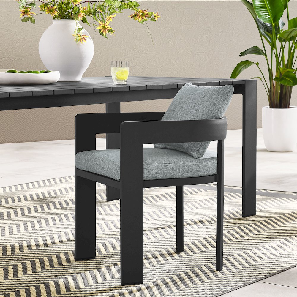 Tahoe Outdoor Patio Aluminum Dining Chair. Picture 8