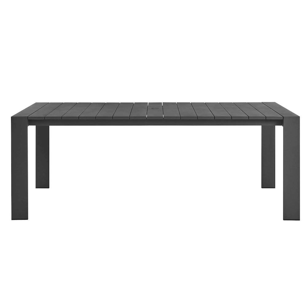 Tahoe Rectangular Outdoor Patio Aluminum Dining Table. Picture 5