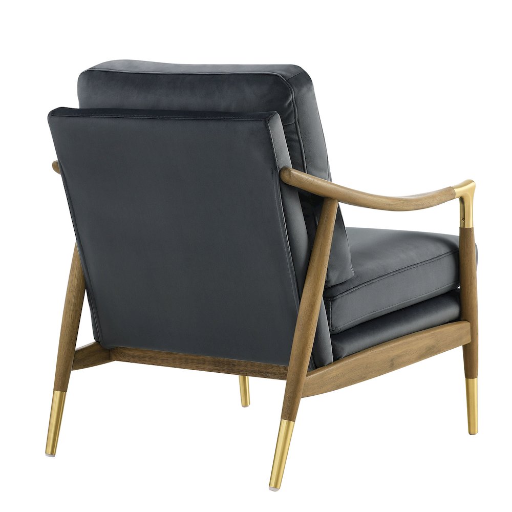 Langford Performance Velvet Accent Armchair. Picture 5