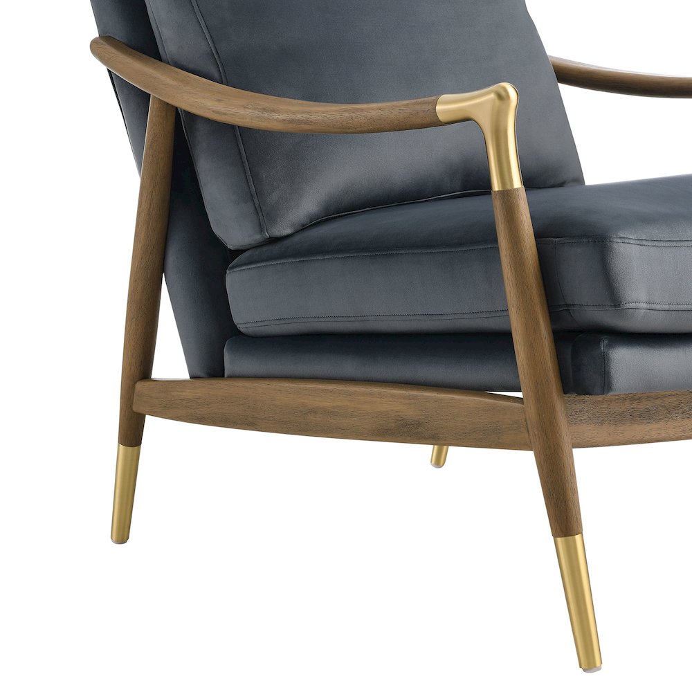 Langford Performance Velvet Accent Armchair. Picture 7