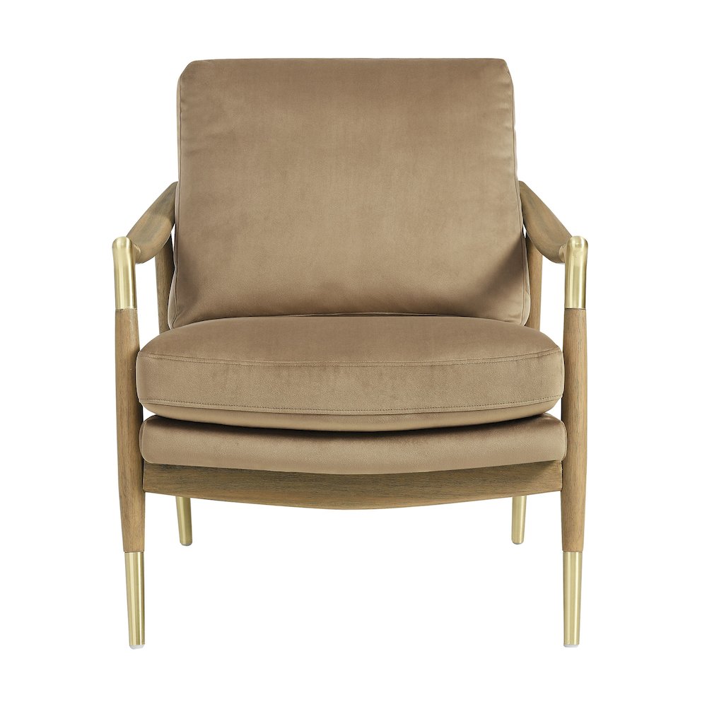 Langford Performance Velvet Accent Armchair. Picture 6