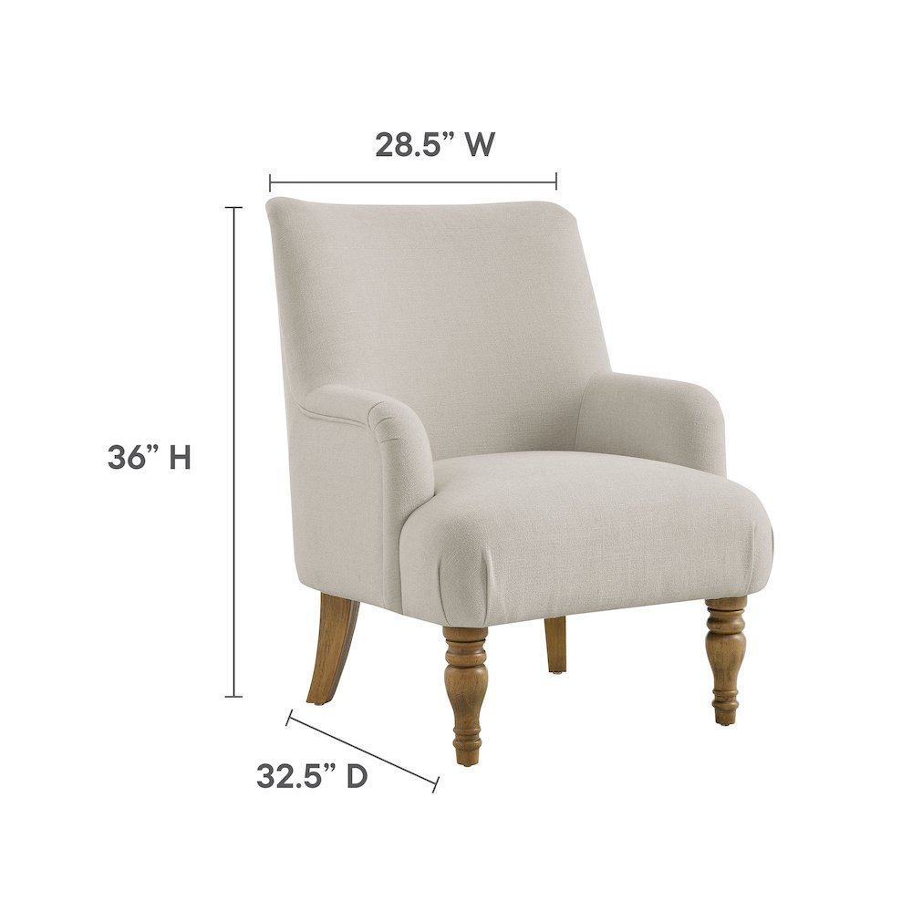 Ellington Fabric Upholstered Accent Armchair. Picture 3