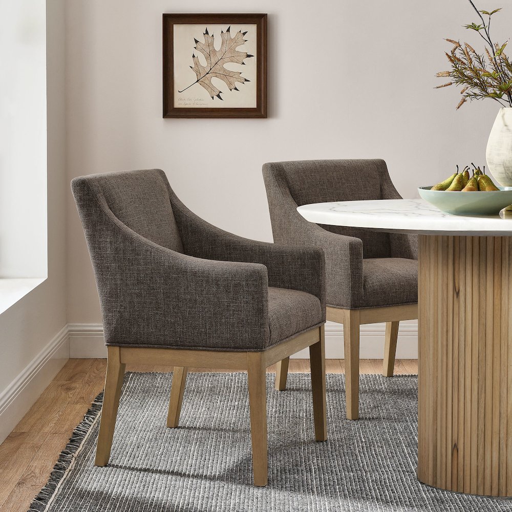 Alton Fabric Upholstered Dining Armchair. Picture 8