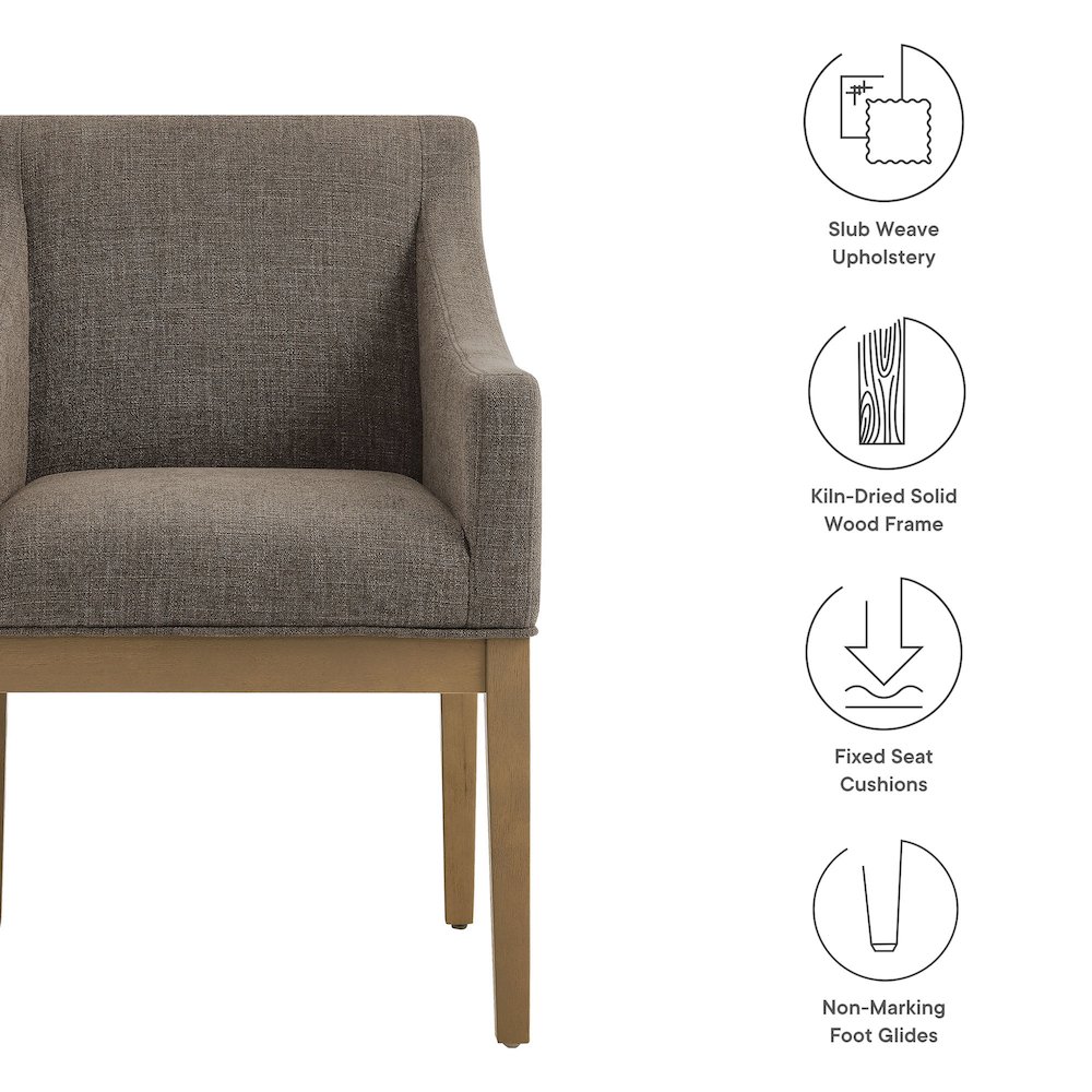 Alton Fabric Upholstered Dining Armchair. Picture 2