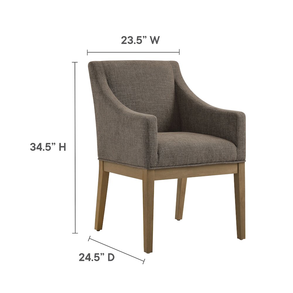 Alton Fabric Upholstered Dining Armchair. Picture 3