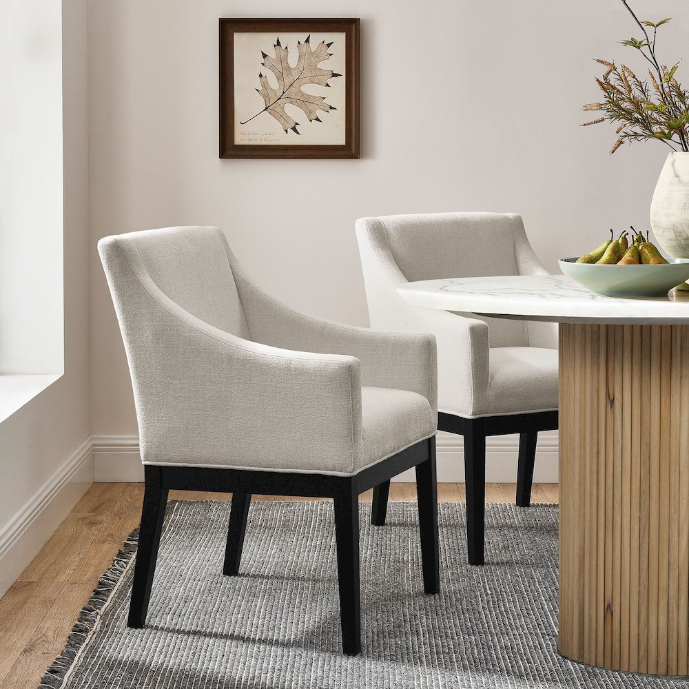 Alton Fabric Upholstered Dining Armchair. Picture 8