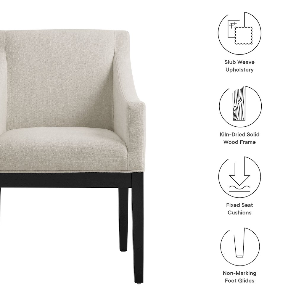 Alton Fabric Upholstered Dining Armchair. Picture 2