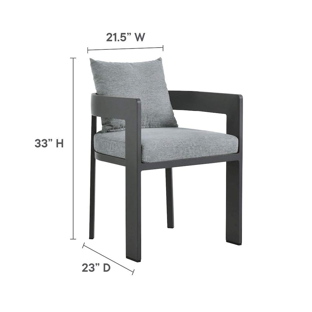 Tahoe 5-Piece Outdoor Patio Aluminum Dining Set. Picture 2