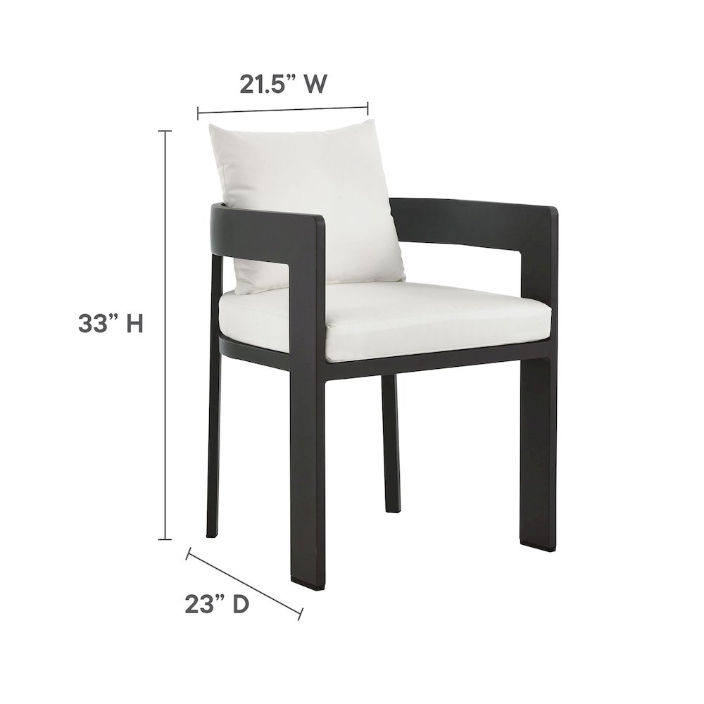Tahoe 5-Piece Outdoor Patio Aluminum Dining Set. Picture 4