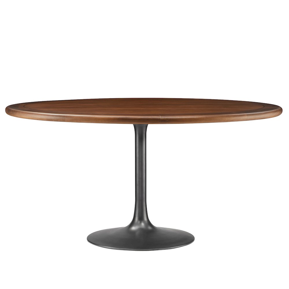 Lippa 60" Round Pedestal Solid Wood Dining Table. Picture 1