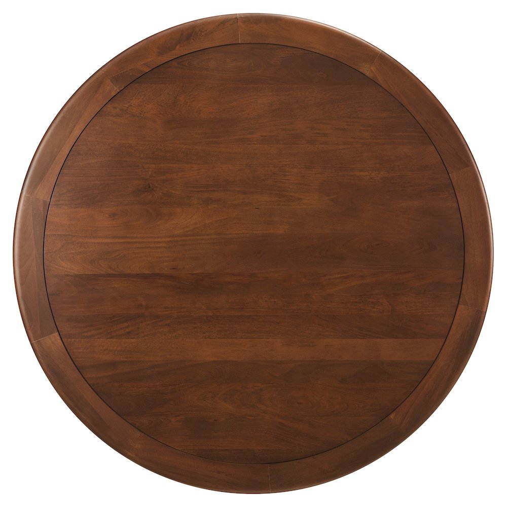 Lippa 60" Round Pedestal Solid Wood Dining Table. Picture 4