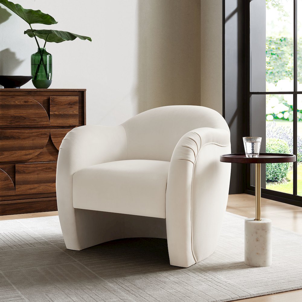 Compose Performance Velvet Accent Chair. Picture 8