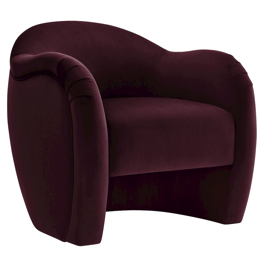 Compose Performance Velvet Accent Chair. Picture 1