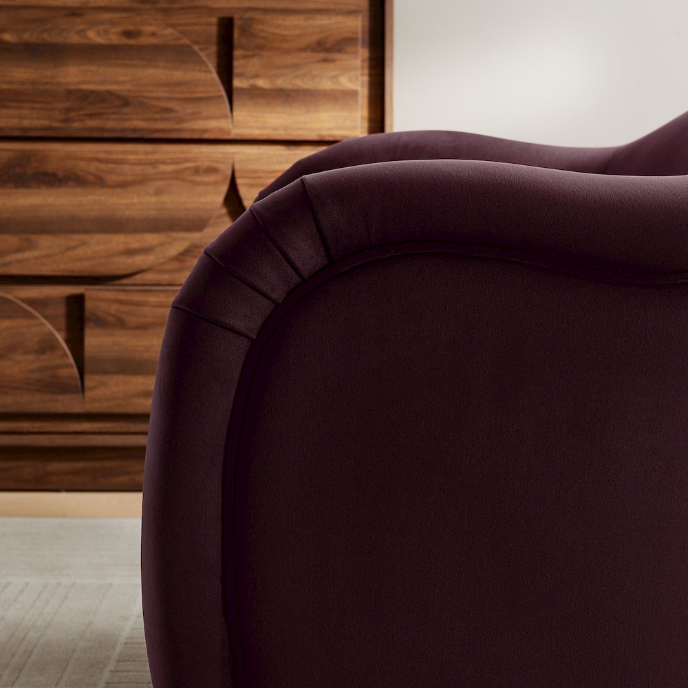 Compose Performance Velvet Accent Chair. Picture 9