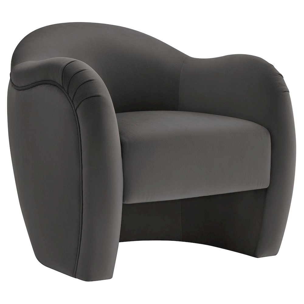Compose Performance Velvet Accent Chair. Picture 1