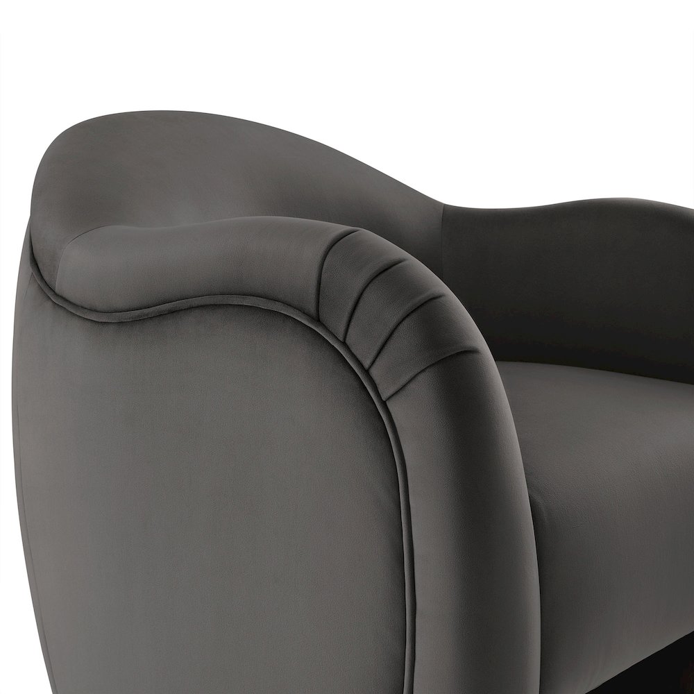 Compose Performance Velvet Accent Chair. Picture 7