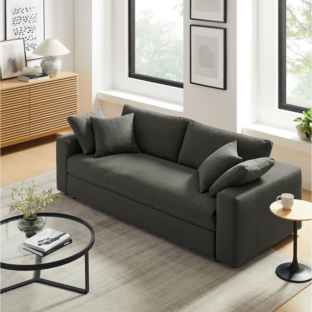 Commix Down Filled Overstuffed Sleeper Sofa. Picture 14