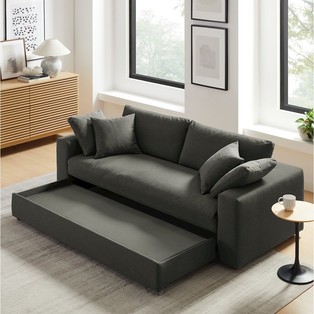 Commix Down Filled Overstuffed Sleeper Sofa. Picture 15