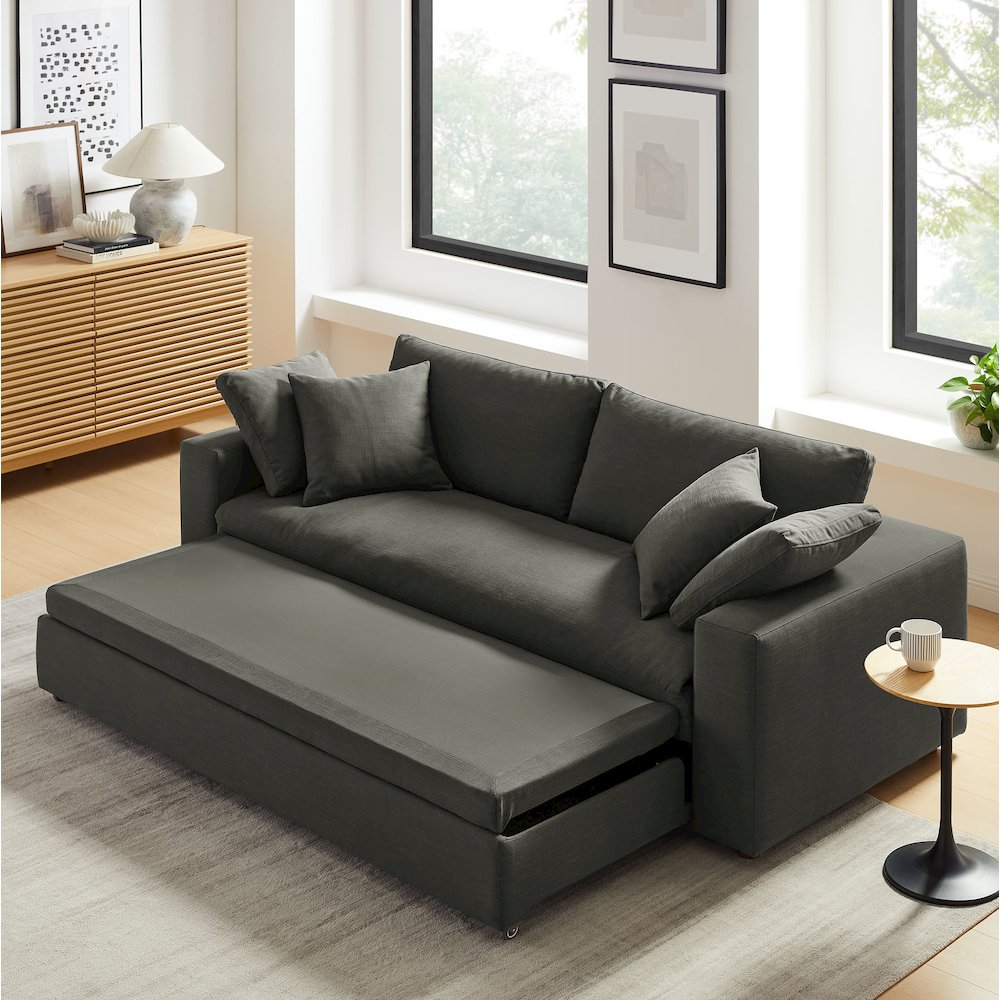 Commix Down Filled Overstuffed Sleeper Sofa. Picture 16