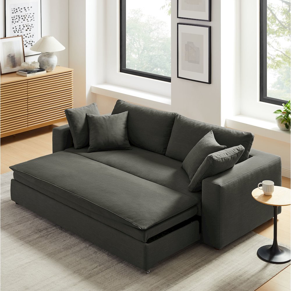 Commix Down Filled Overstuffed Sleeper Sofa. Picture 17