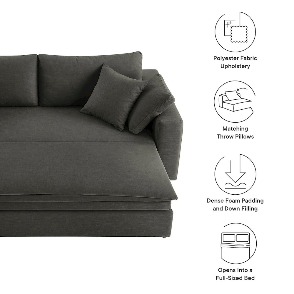 Commix Down Filled Overstuffed Sleeper Sofa. Picture 3