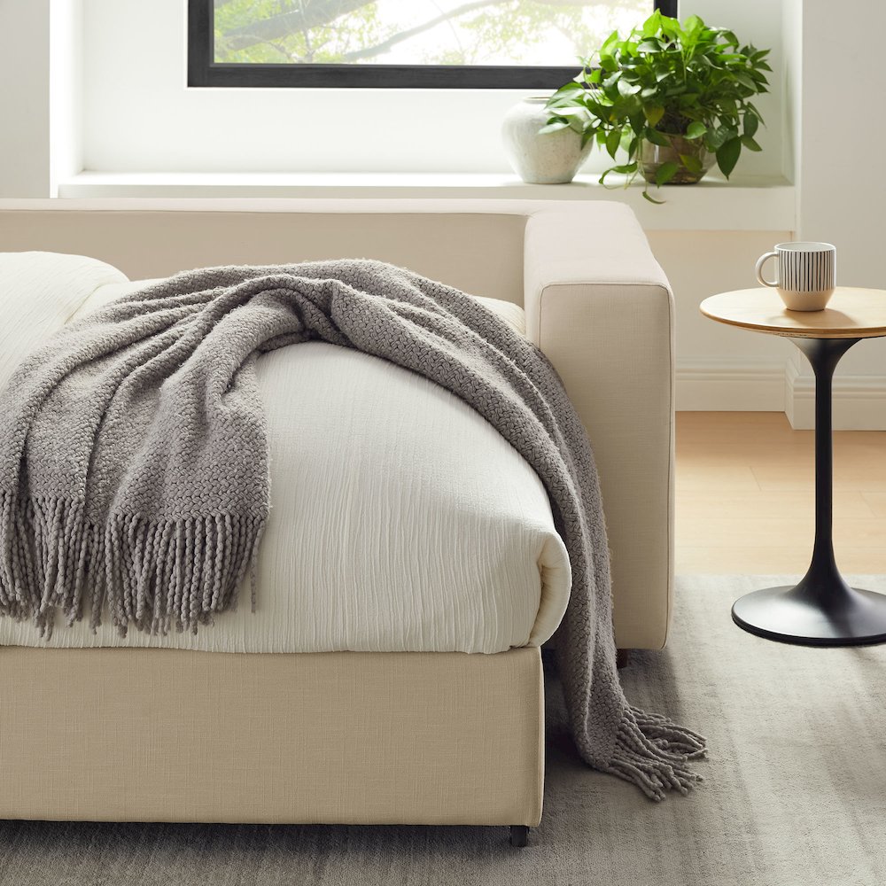 Commix Down Filled Overstuffed Sleeper Sofa. Picture 19