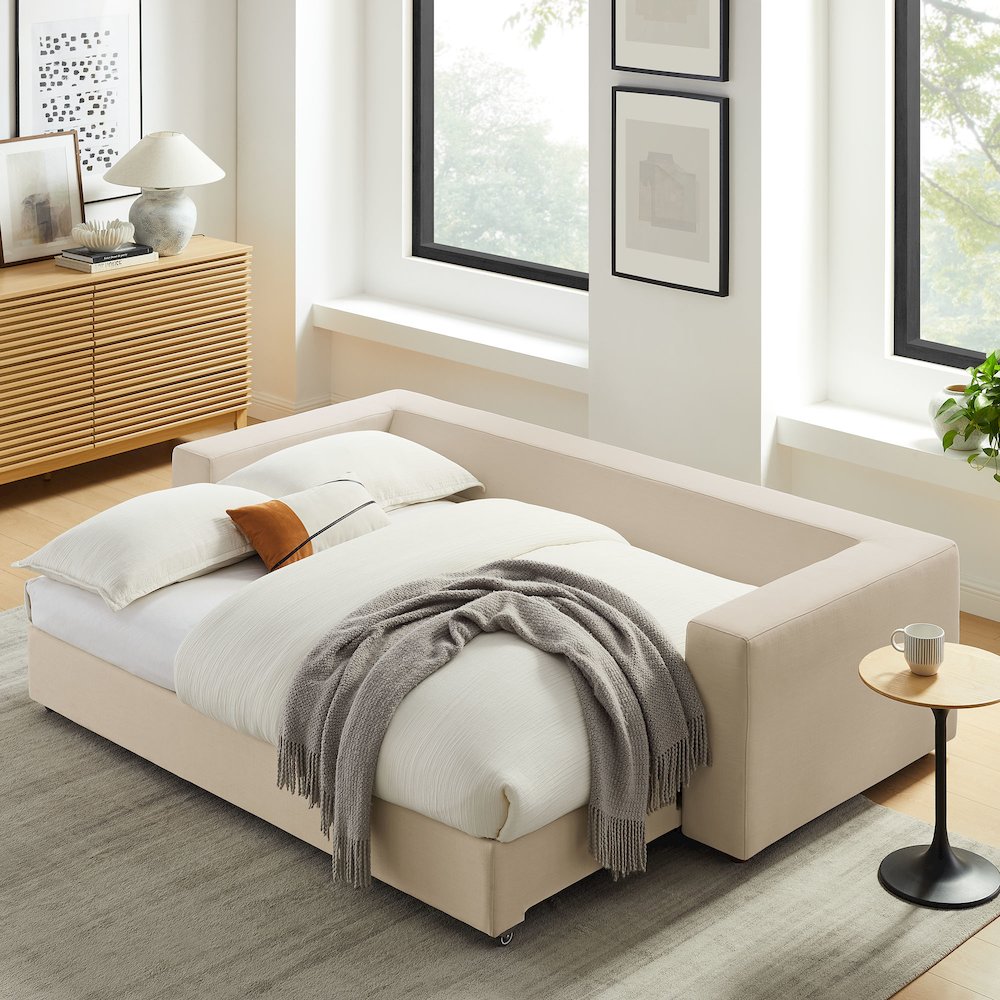 Commix Down Filled Overstuffed Sleeper Sofa. Picture 18