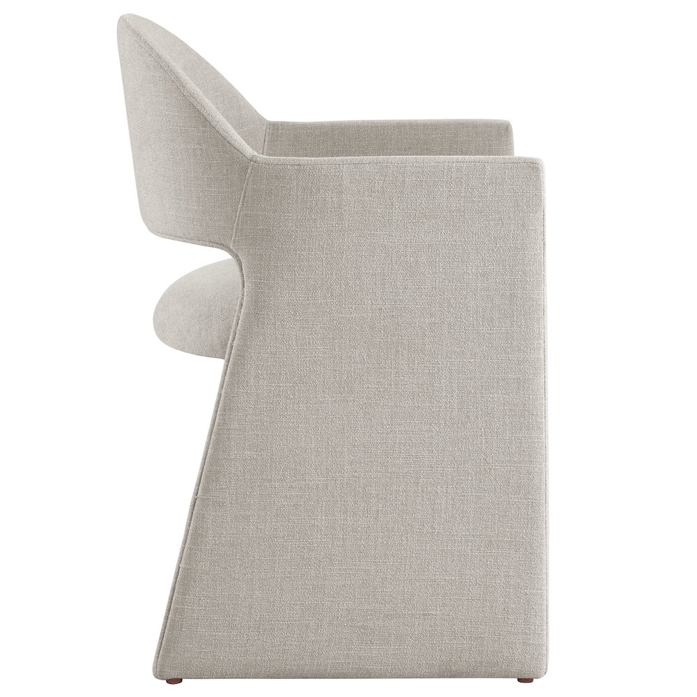 Talia Upholstered Fabric Dining Armchair. Picture 4
