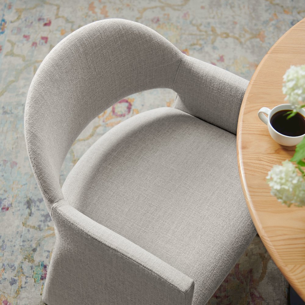 Talia Upholstered Fabric Dining Armchair. Picture 9