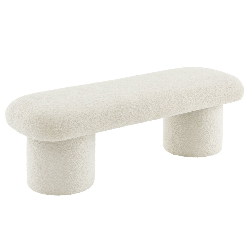 Orla Chenille Upholstered Bench. Picture 6