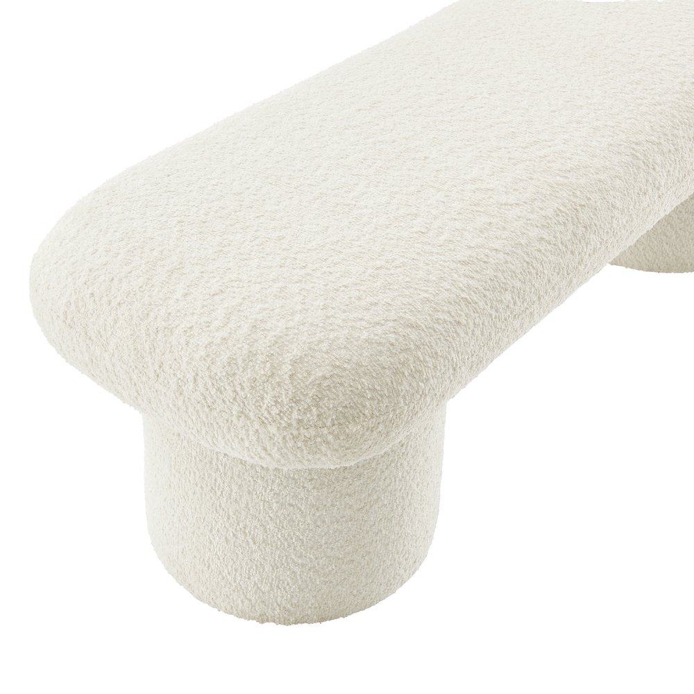 Orla Chenille Upholstered Bench. Picture 7