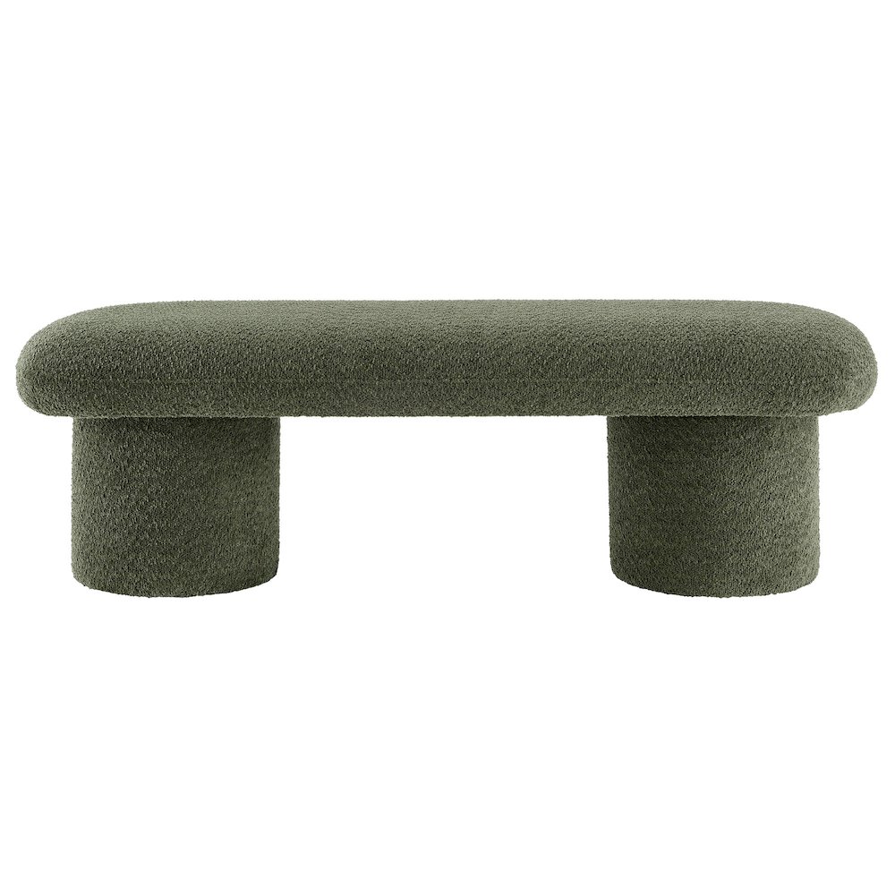 Orla Chenille Upholstered Bench. Picture 5