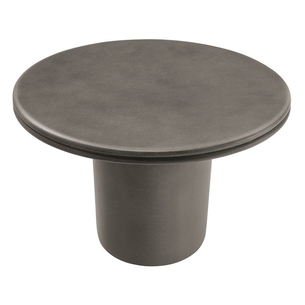 Brion 48" Indoor - Outdoor Patio Concrete Round Dining Table. Picture 4