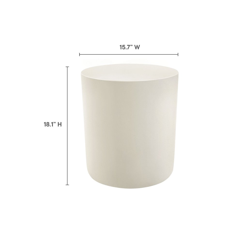 Brion Indoor - Outdoor Patio Concrete Stool. Picture 2