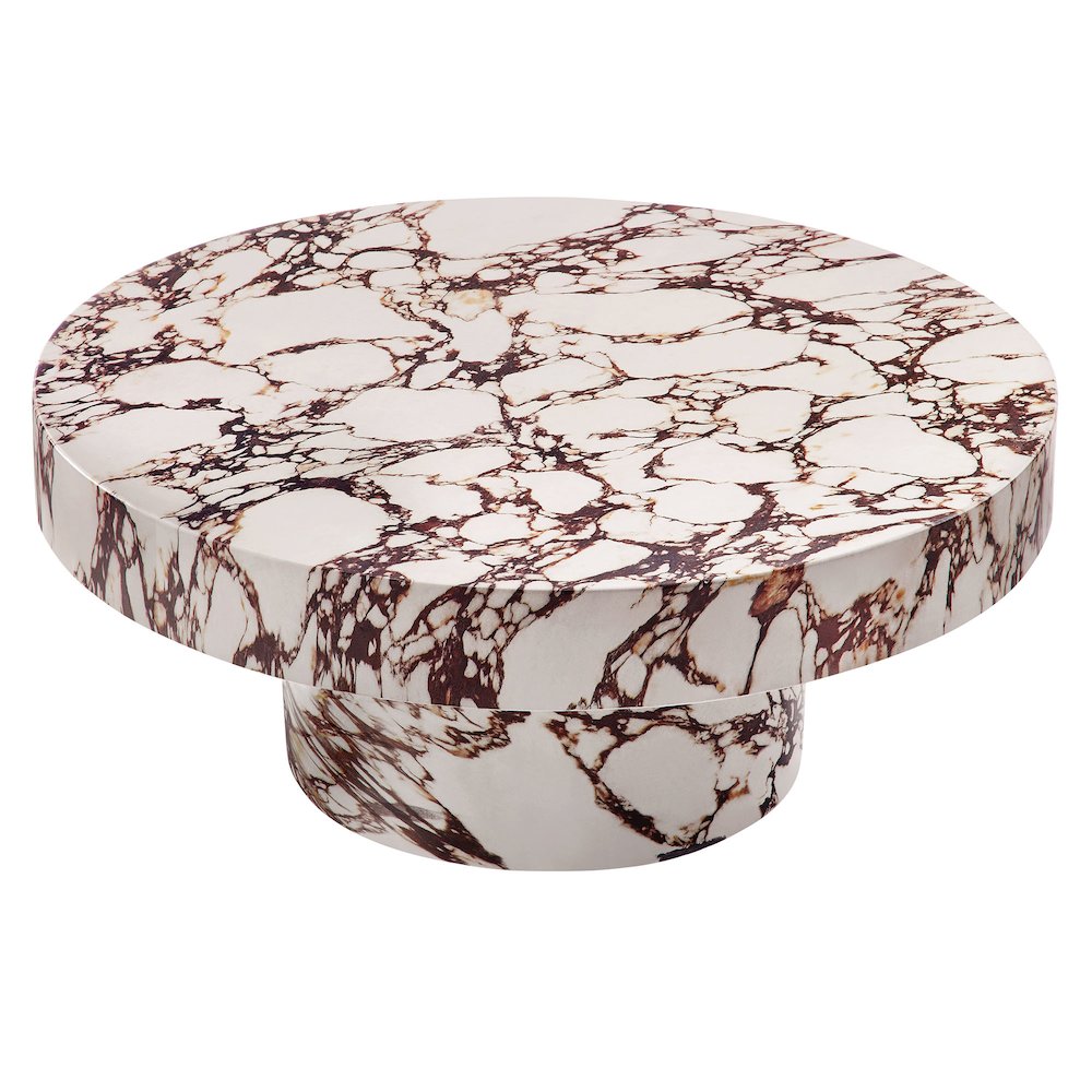 Alora Indoor - Outdoor Patio Concrete Round Coffee Table. Picture 5