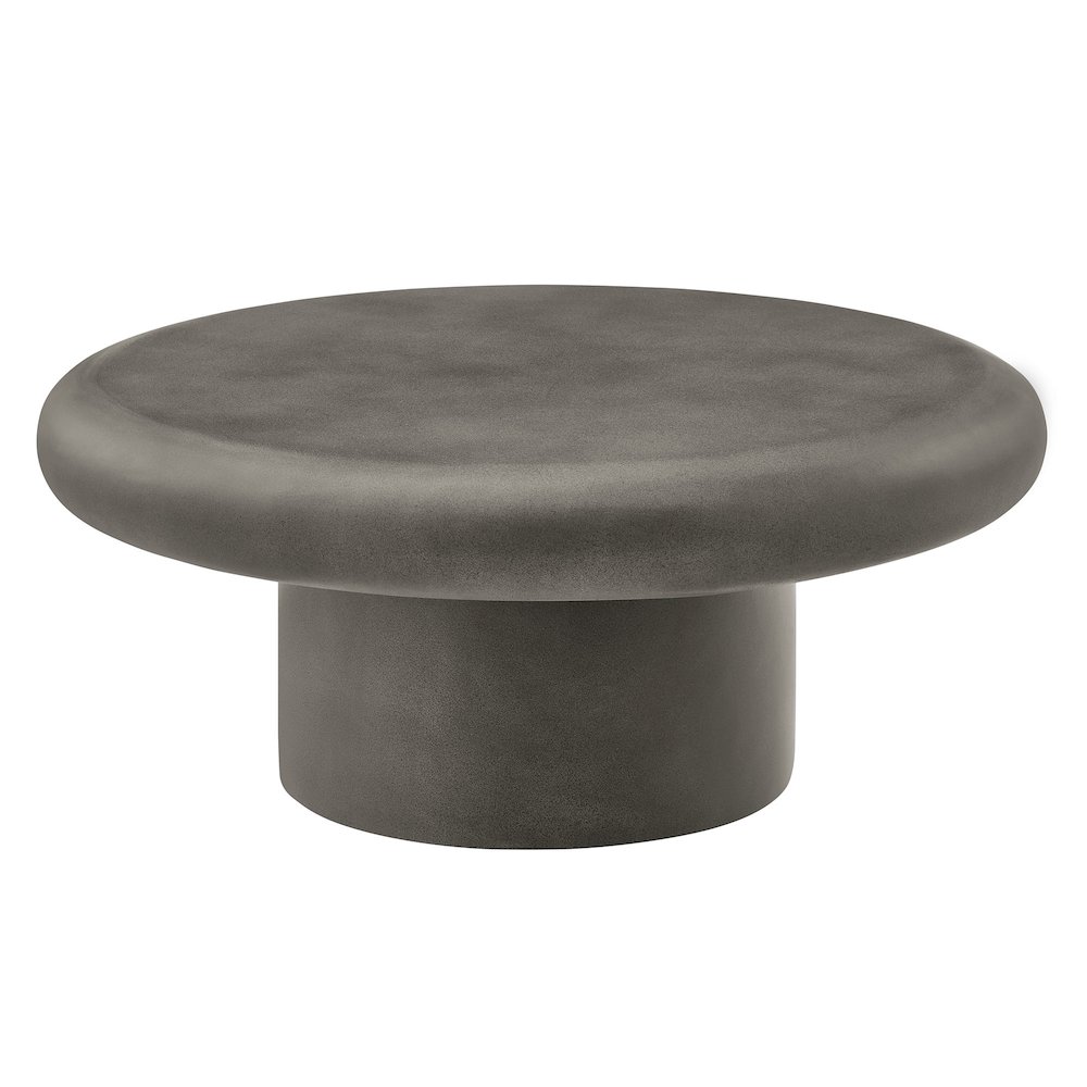 Argos Indoor - Outdoor Patio Concrete Round Coffee Table. Picture 1