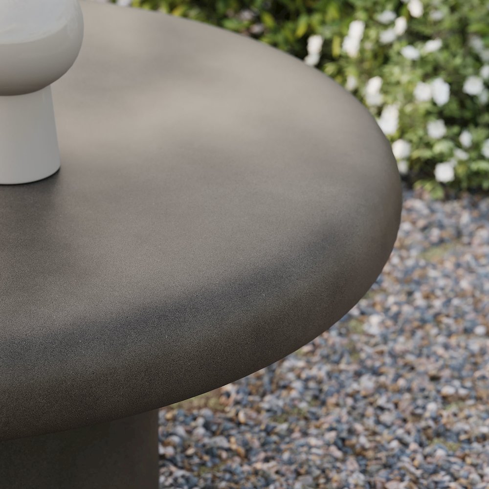 Argos Indoor - Outdoor Patio Concrete Round Coffee Table. Picture 9