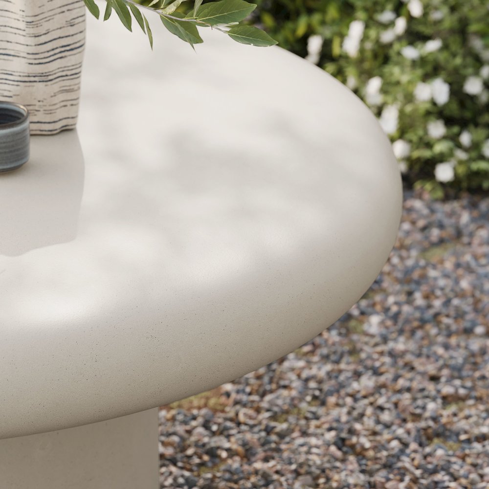 Argos Indoor - Outdoor Patio Concrete Round Coffee Table. Picture 9