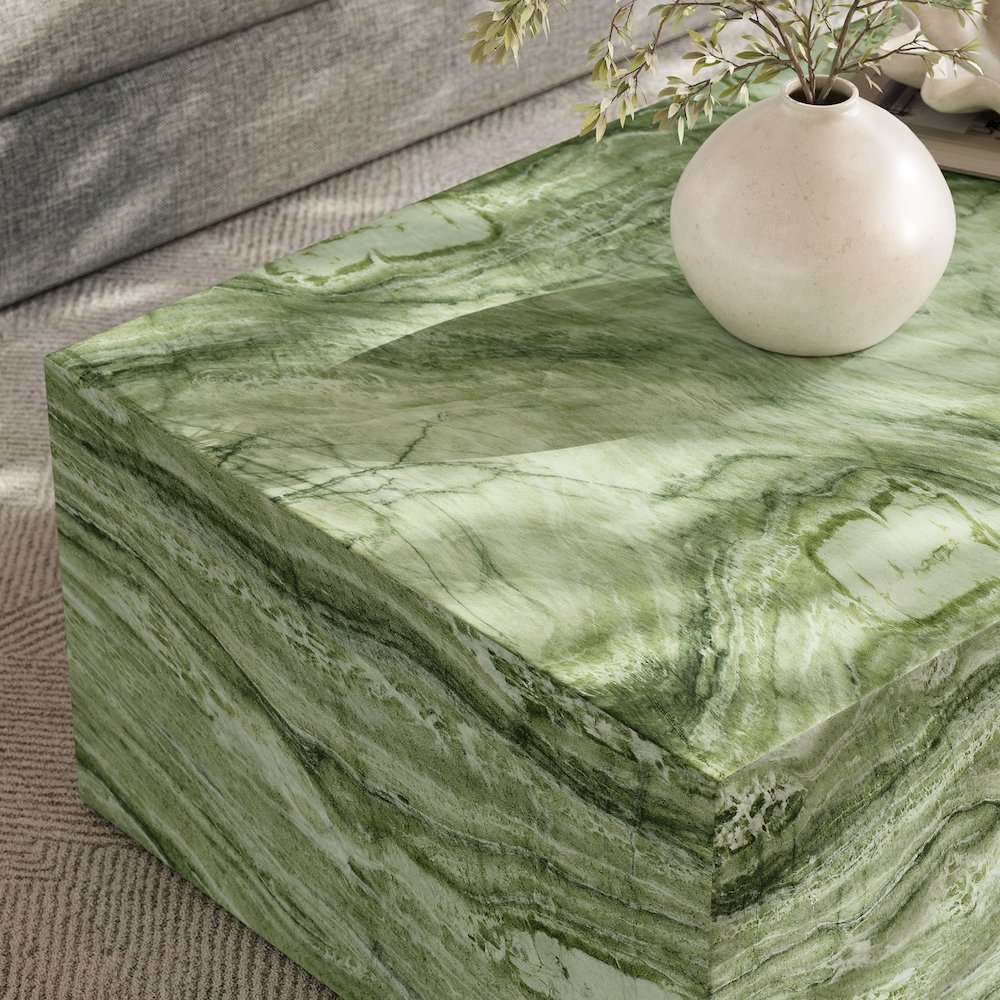 Jordana Square Plinth Indoor - Outdoor Patio Concrete Coffee Table. Picture 10