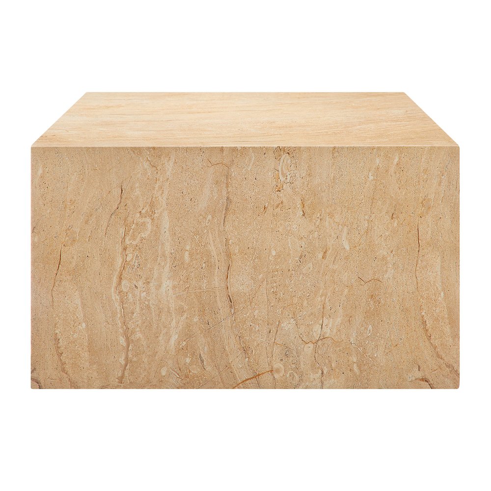 Jordana Square Plinth Indoor - Outdoor Patio Concrete Coffee Table. Picture 5