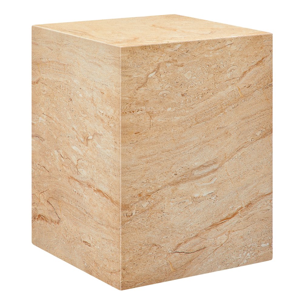 Jordana Square Plinth Indoor - Outdoor Patio Concrete Side Table. Picture 1