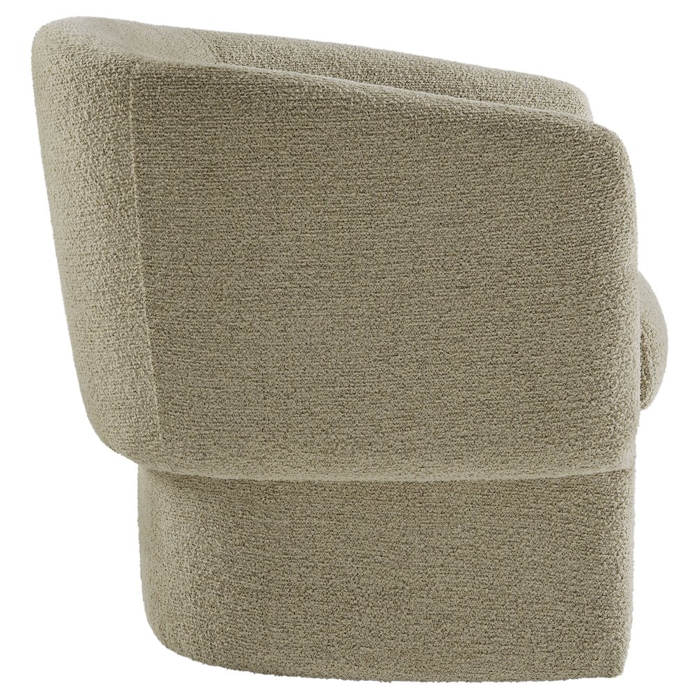 Muse Boucle Fabric Barrel Accent Chair. Picture 4
