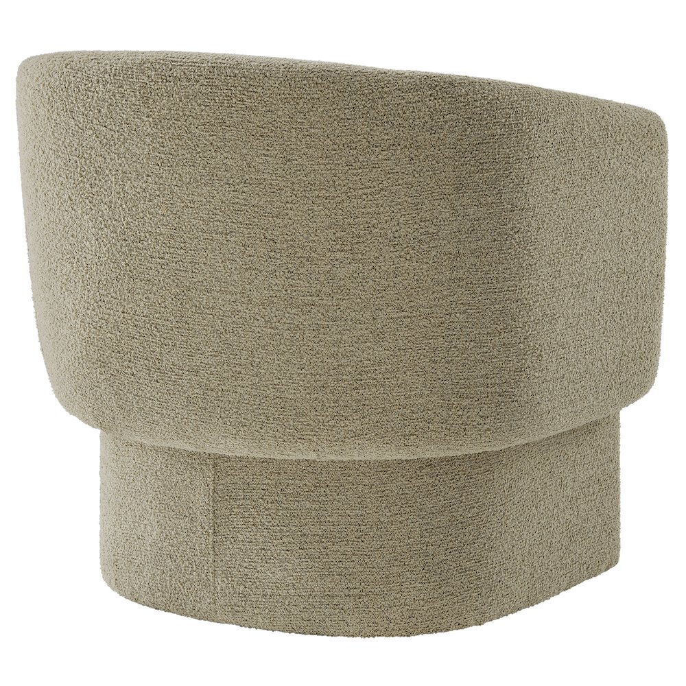 Muse Boucle Fabric Barrel Accent Chair. Picture 5