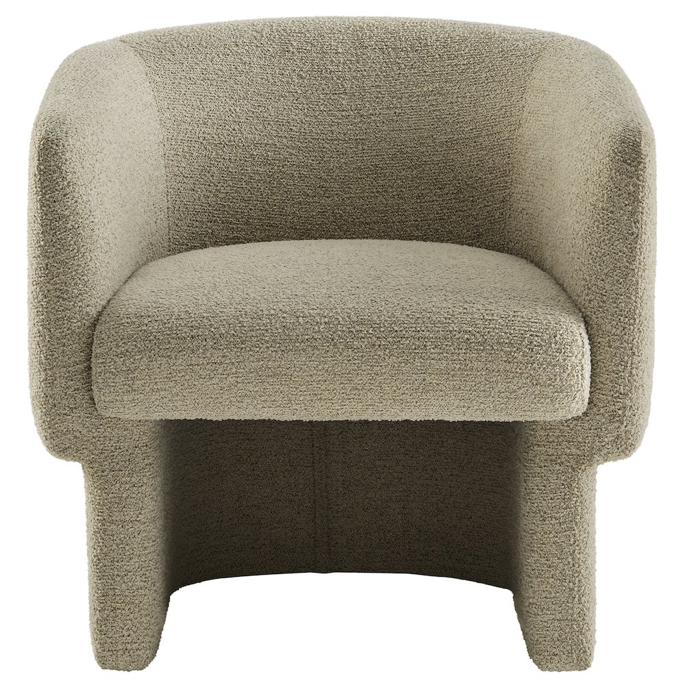 Muse Boucle Fabric Barrel Accent Chair. Picture 6