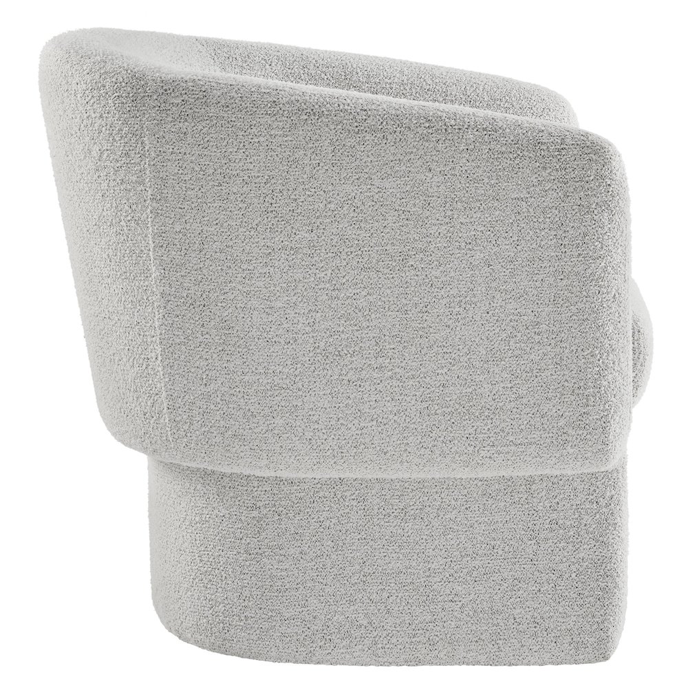 Muse Boucle Fabric Barrel Accent Chair. Picture 4