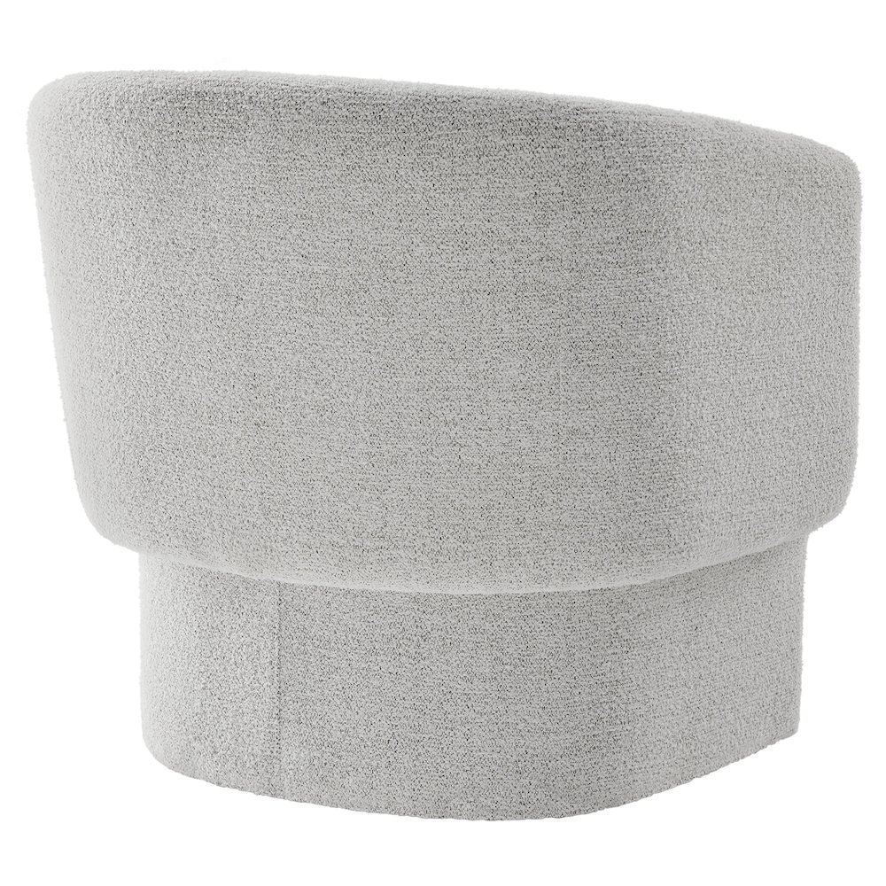 Muse Boucle Fabric Barrel Accent Chair. Picture 5