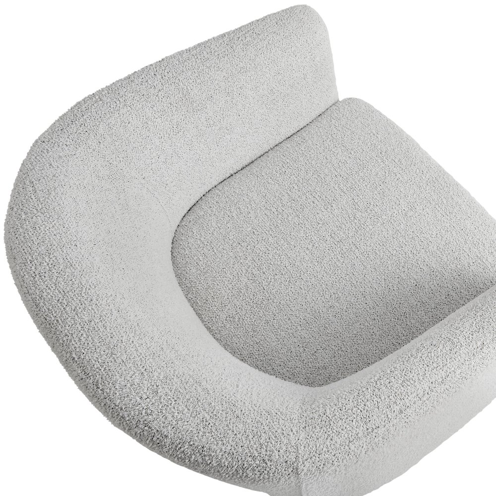 Muse Boucle Fabric Barrel Accent Chair. Picture 7