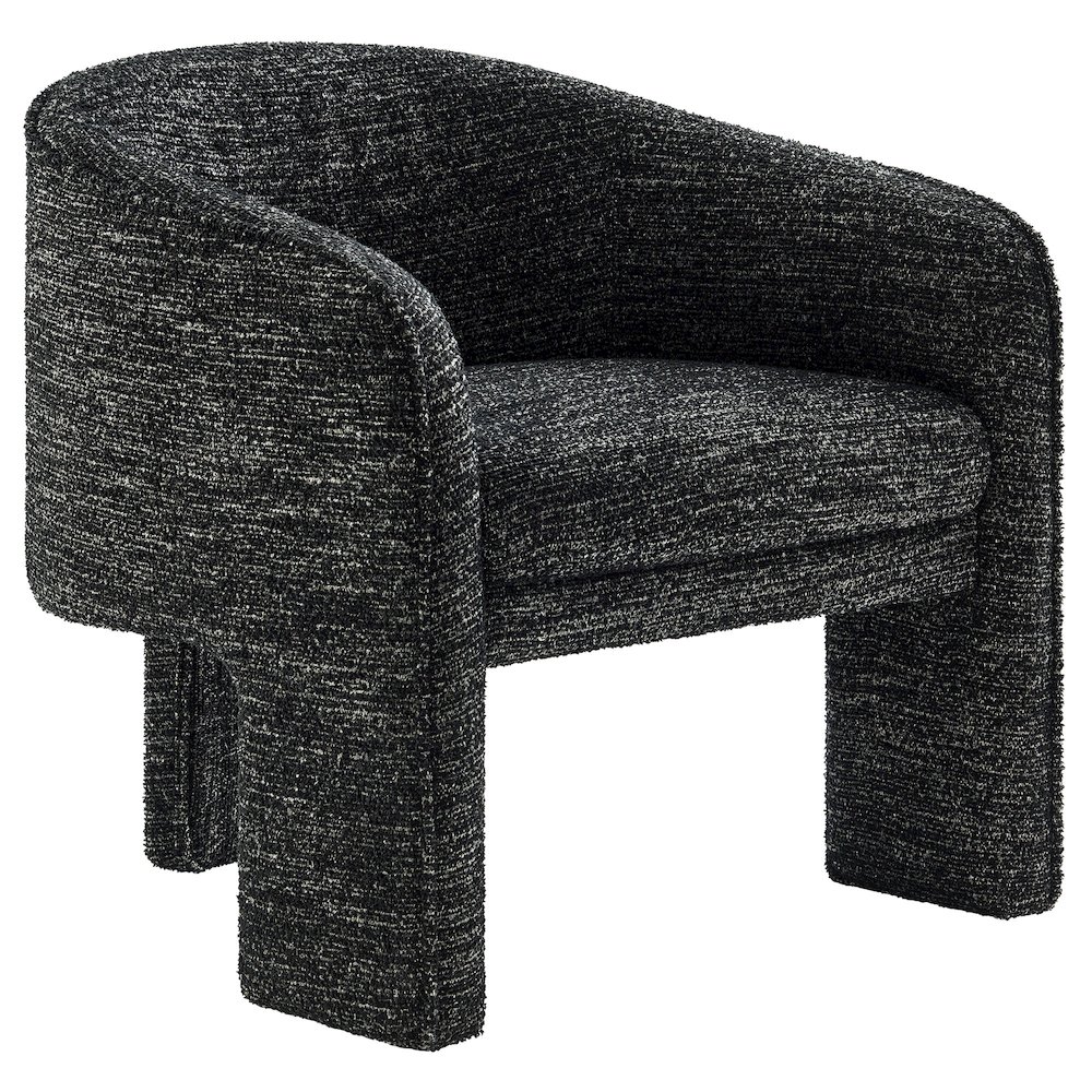 Greer Boucle Fabric Upholstered Accent Armchair. Picture 1