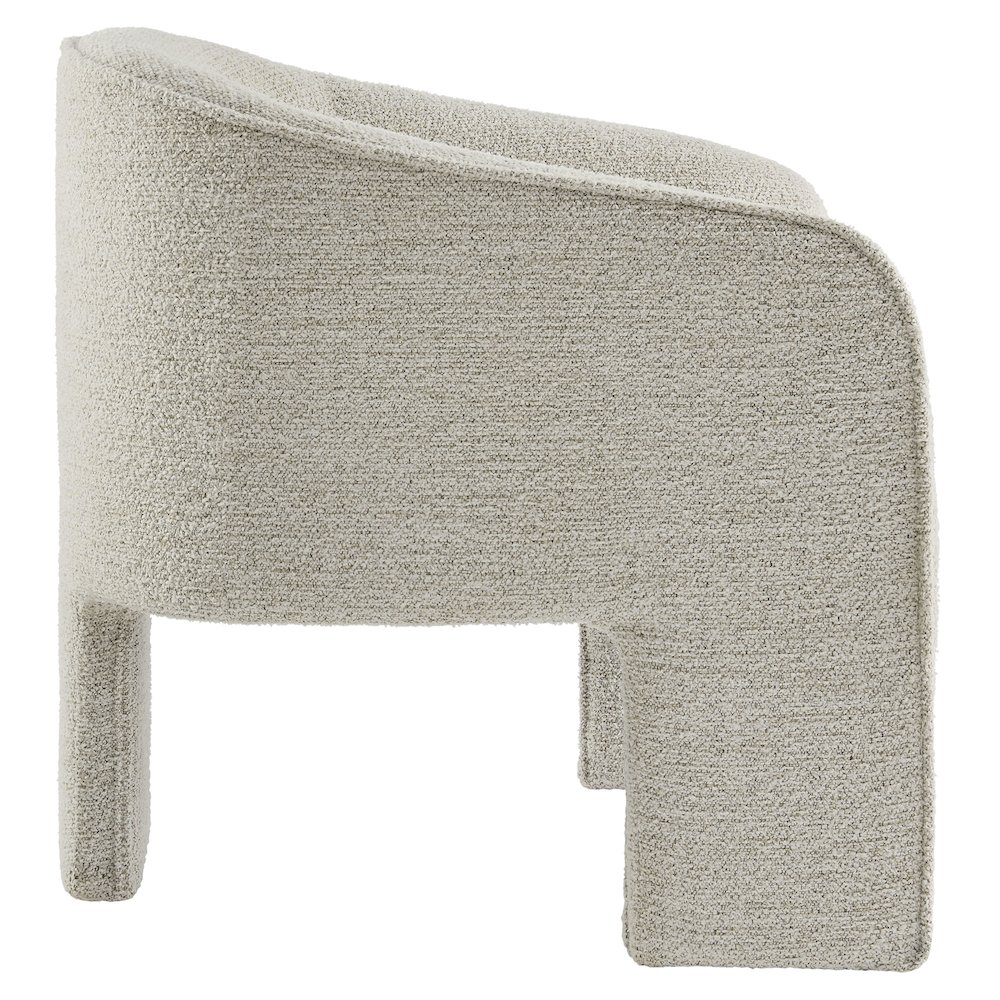 Greer Boucle Fabric Upholstered Accent Armchair. Picture 4